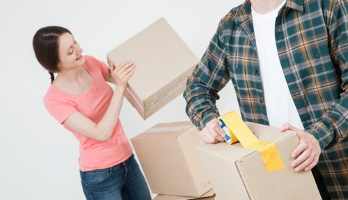 Packing and furniture handling for a local move