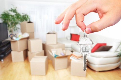Moving van ready for a local move in Wood Green