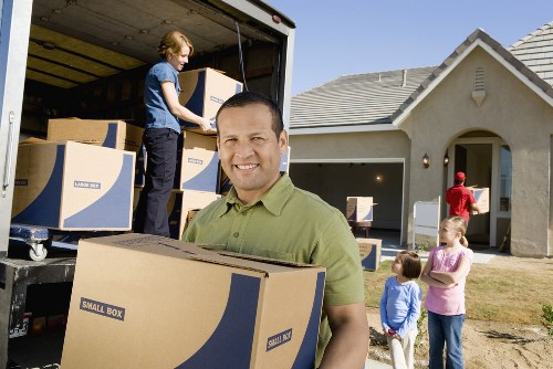 Loading household items for a Wood Green relocation