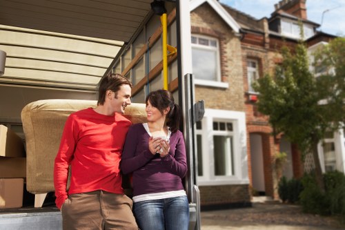 Local removal team handling business move logistics in North London